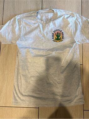 Keep Austin Weird Cactus Graphic Tee - Light Gray